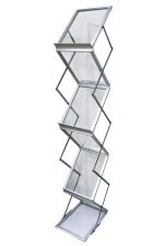 an a4 magazine rack with four tiers