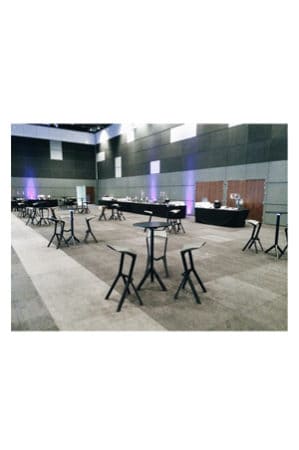 a large conference room with replica miura stool