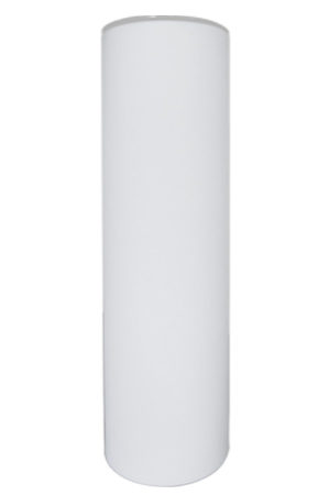 an illuminated cylinder 110 on a white background