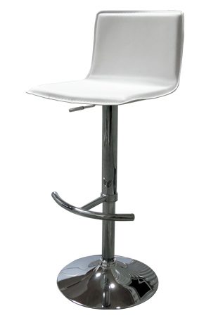 a replica thin high stool with a chrome base