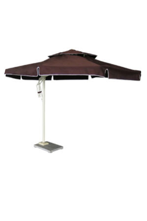 a brown parasol on top of a white background
