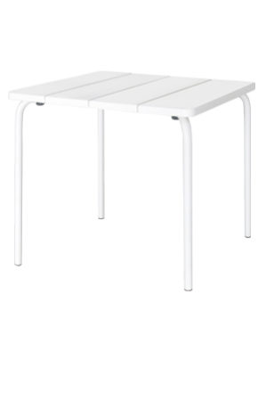 a vad table with a metal frame on a white background