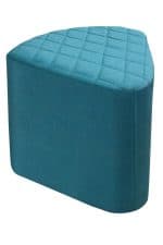 A Mint Pouf™ with a quilted top.