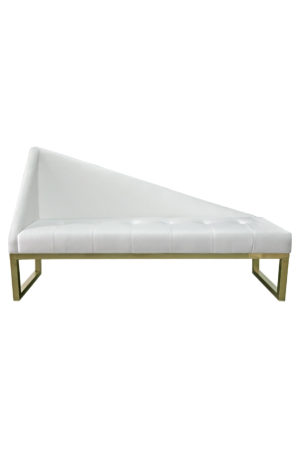 a heritage chaise lounge™ with a gold frame