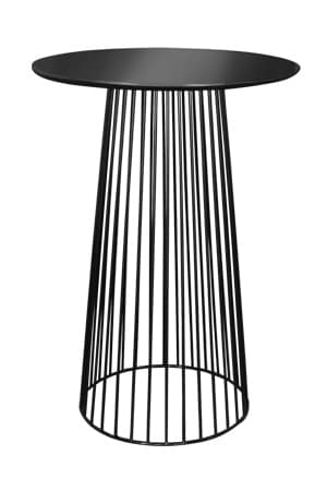 a replica birdcage bar table with a round top