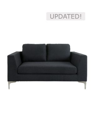manhattan sofa double seater black