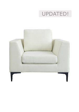 manhattan sofa single seater white