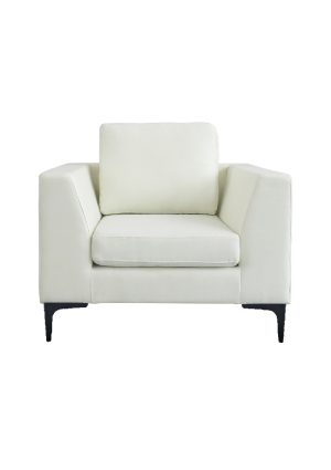 manhattan sofa single seater white