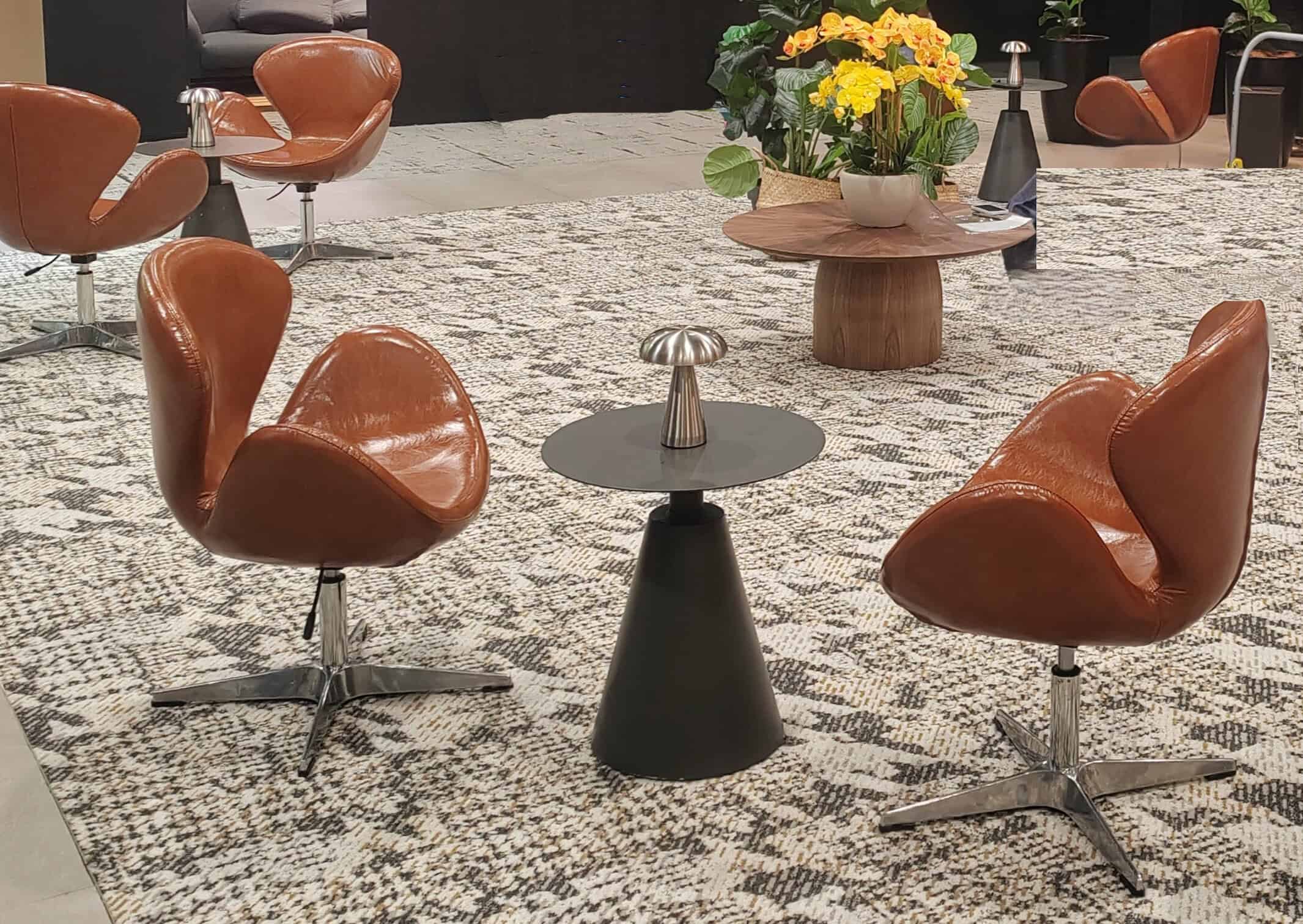 Replica Swan Chair - Single Seater - Vintage Brown - Events Partner