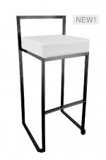 cubo bar stool black white