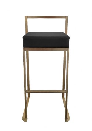 cubo bar stool gold black