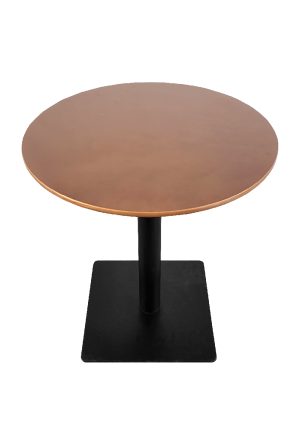 grande table & round top gold