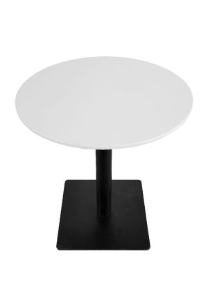 grande table & round top white