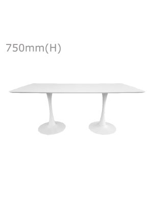 tulip table & long top white