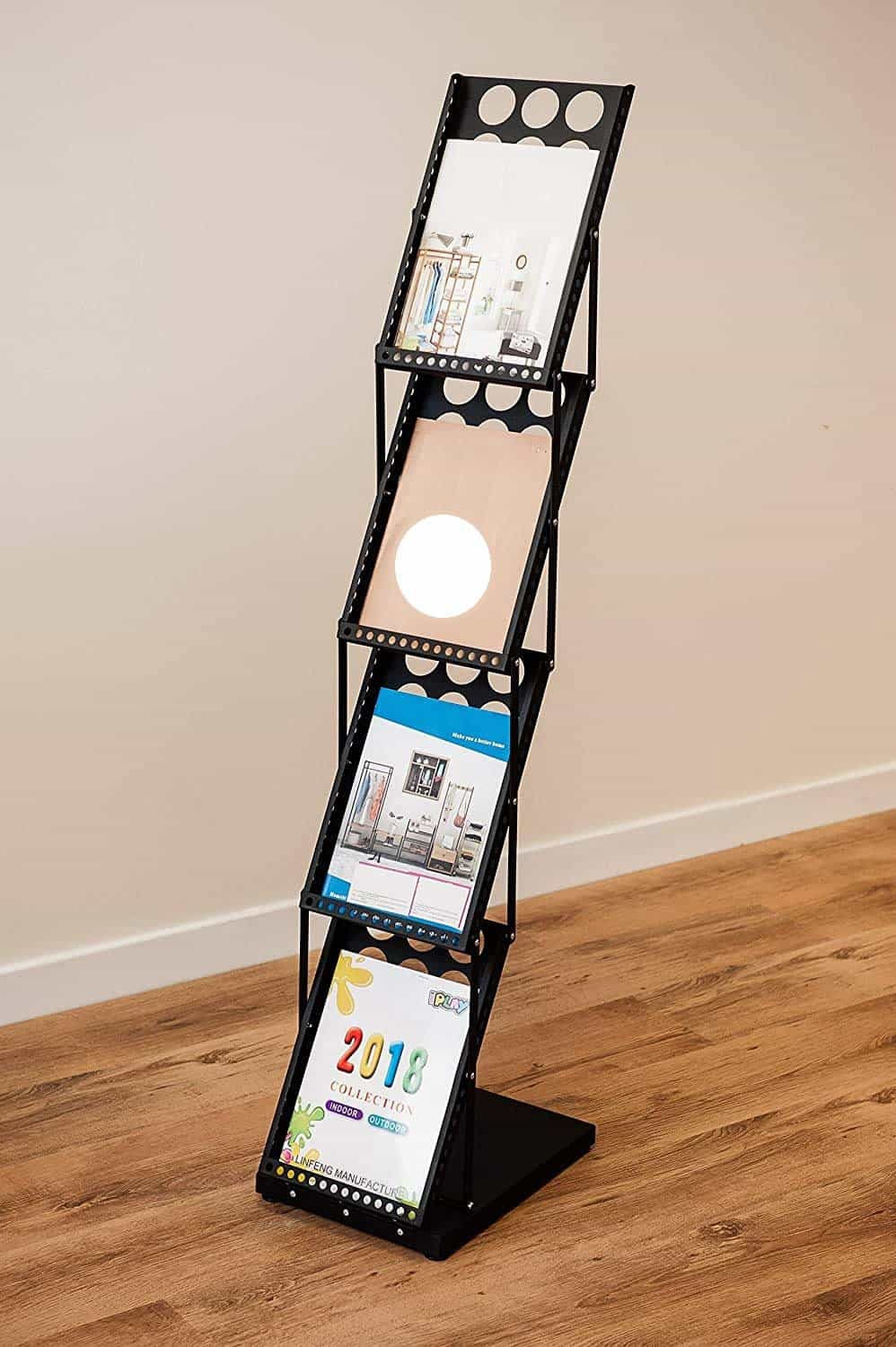 A4 Magazine Rack - Black - Events Partner